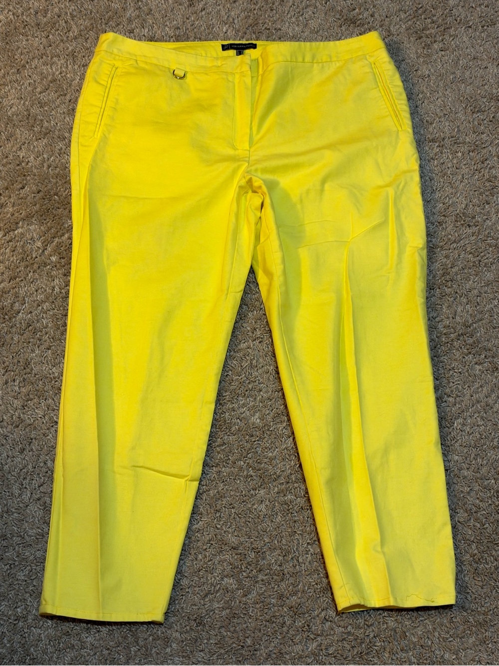 Adrianna Papell Yellow Pants Size 16